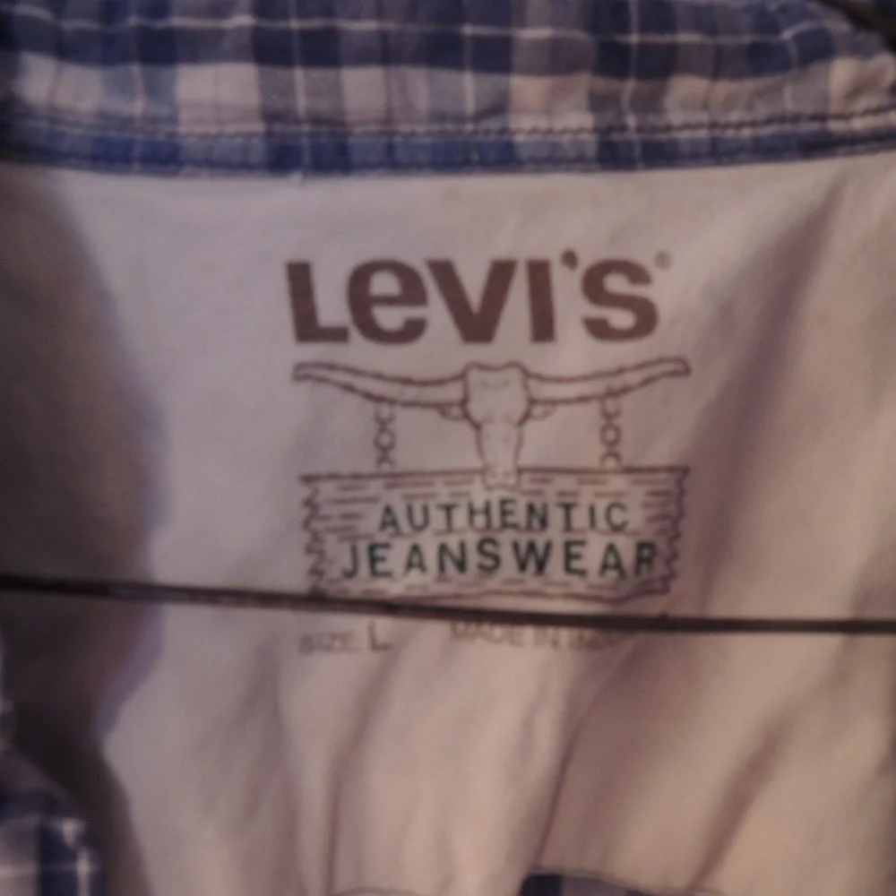 Vintage Levi's pearl snap cowboy shirt size large